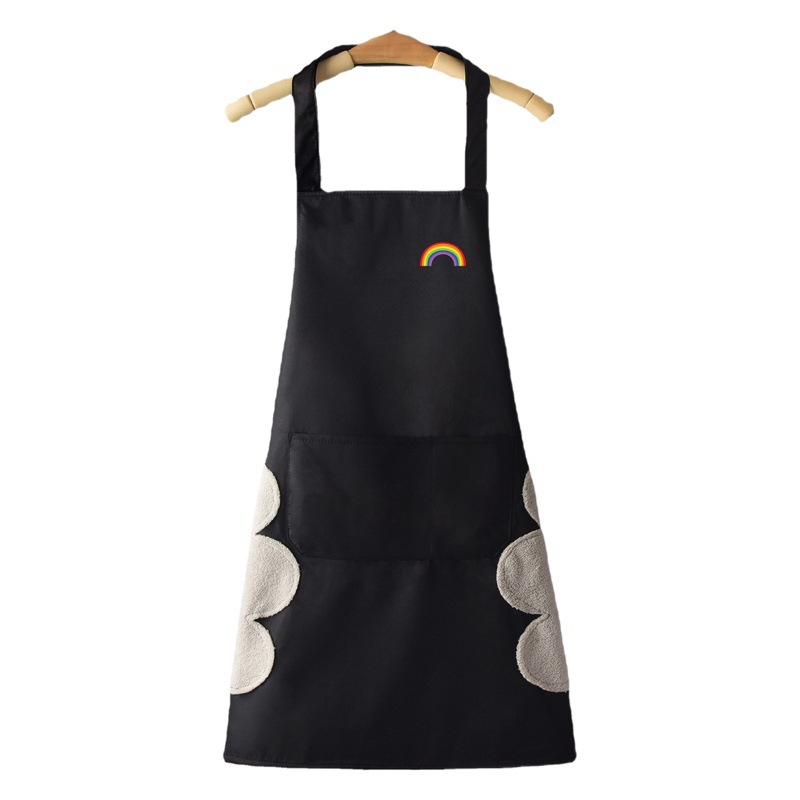 Apron New Style Kitchen Household Waterproof and Anti-fouling Women's Work Cute Overalls Cooking Work Clothes Dirty Resistant Waist