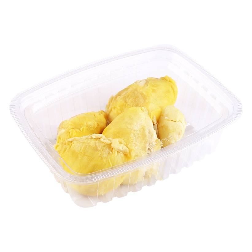 New Disposable Durian Jackfruit Plastic Box Supermarket Takeaway Transparent Fruit Packaging Box Pet Thickeneded Wholesale