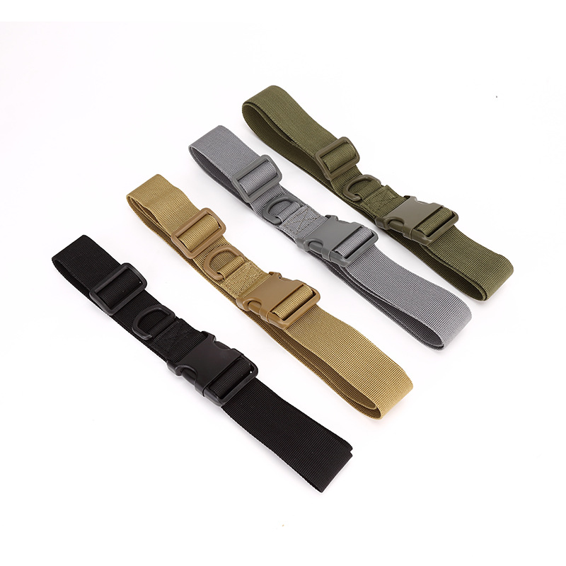 Picture of One Second Open Tactical Belt Men's Outdoor Sports Belt Mountaineering Nylon Plastic Buckle Canvas Belt