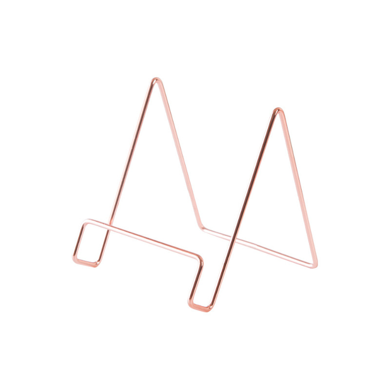 Picture of Factory wholesale simple desktop wrought iron IPAD stand metal plating CD mask display stand recipe plate rack