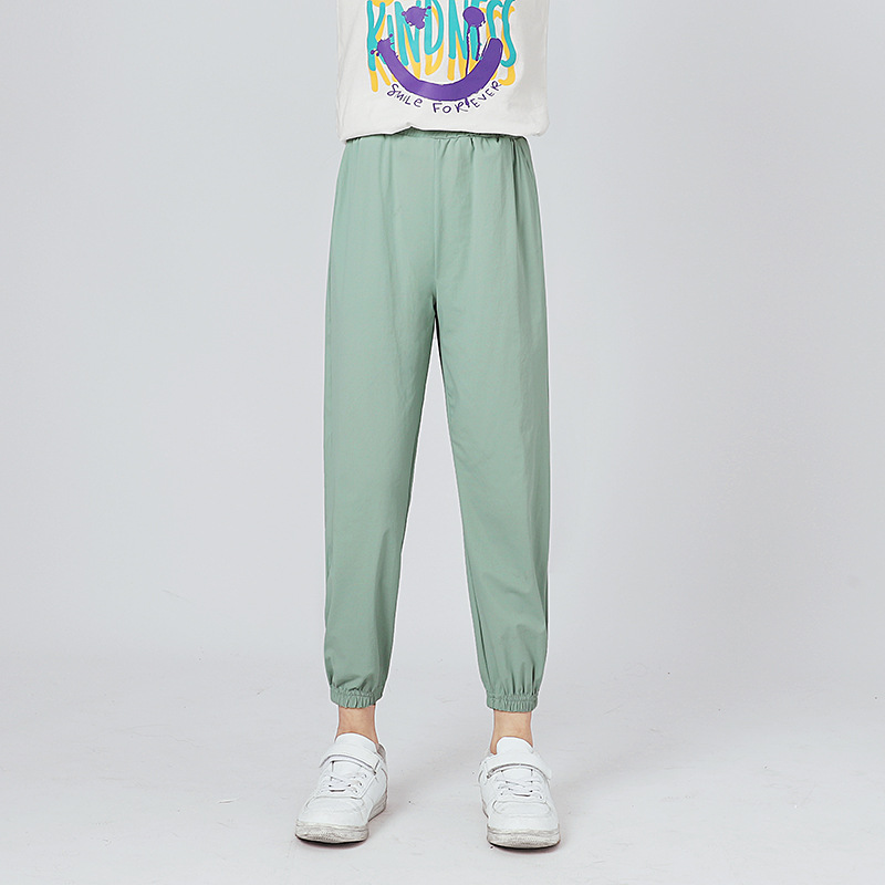 Picture of Summer Korean version of the new boys sports anti-mosquito pants large children thin ice silk quick-drying pants girls pants wholesale