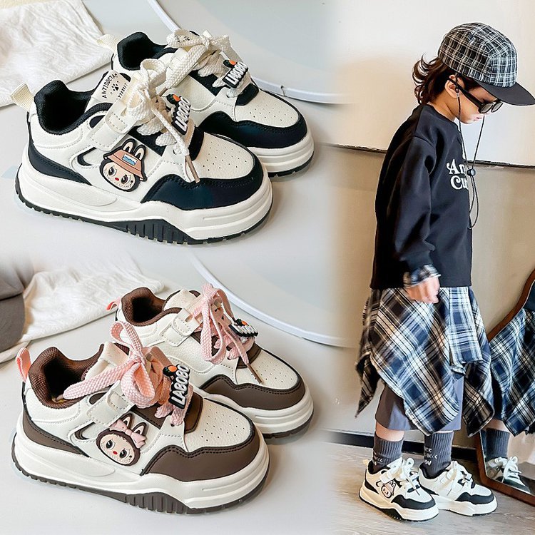 Children's board shoes new 2025 spring and autumn comfortable and breathable boys and girls cute casual shoes fashion sneakers children's shoes