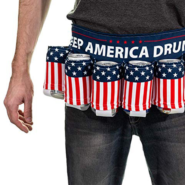 Novel Beverage Holder BEER Belt Creative Picnic Party Beverage Belt Beer Festival Apron