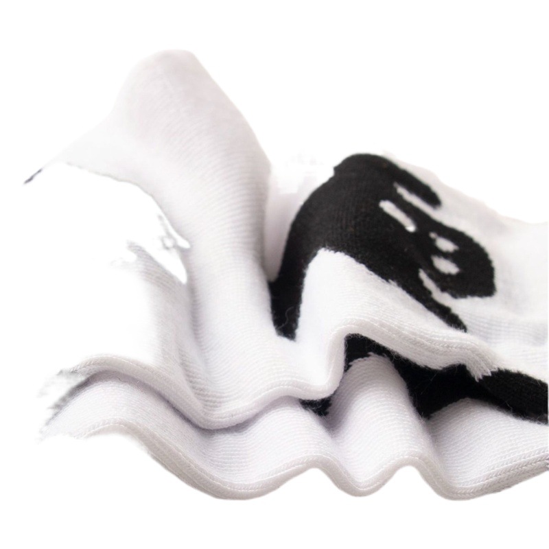 Cross the morning dim line and meet again "[Black and White] 2023 new men and women couple personality trend mid-calf length socks