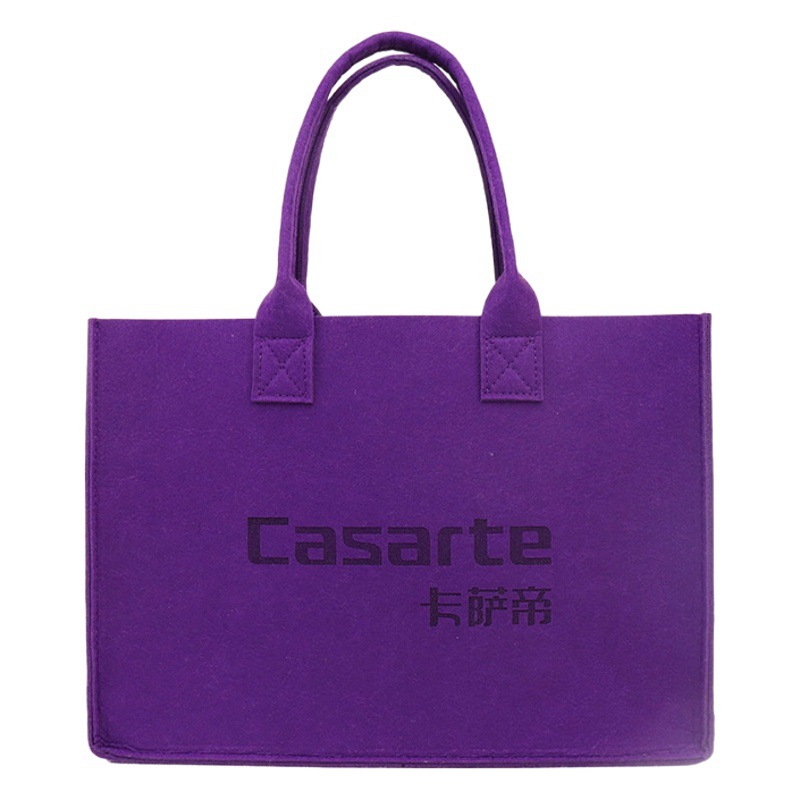 Hot new arrival large capacity women felt tote tote bag commuter portable handbag in stock wholesale
