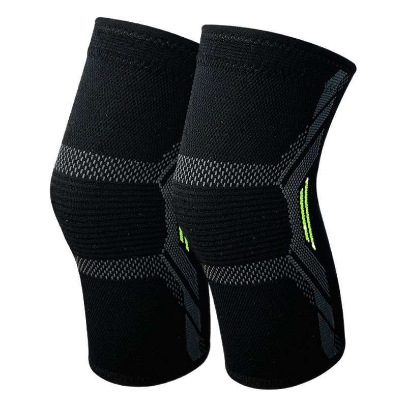 Outdoor Knitted Nylon Sports Kneepad Riding Pressurized Basketball Running Protector Equipment Non-slip Fitness Mountaineering Kneepad