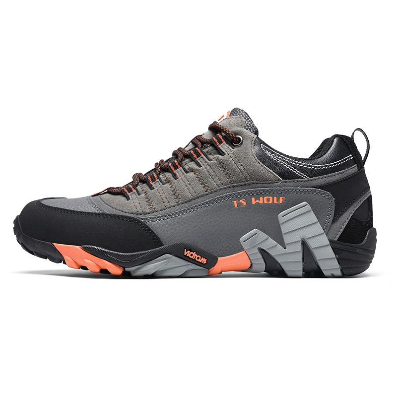 Picture of Cross-border hiking shoes men's lightweight non-slip outdoor shoes genuine leather breathable wear-resistant hiking shoes sports travel shoes women
