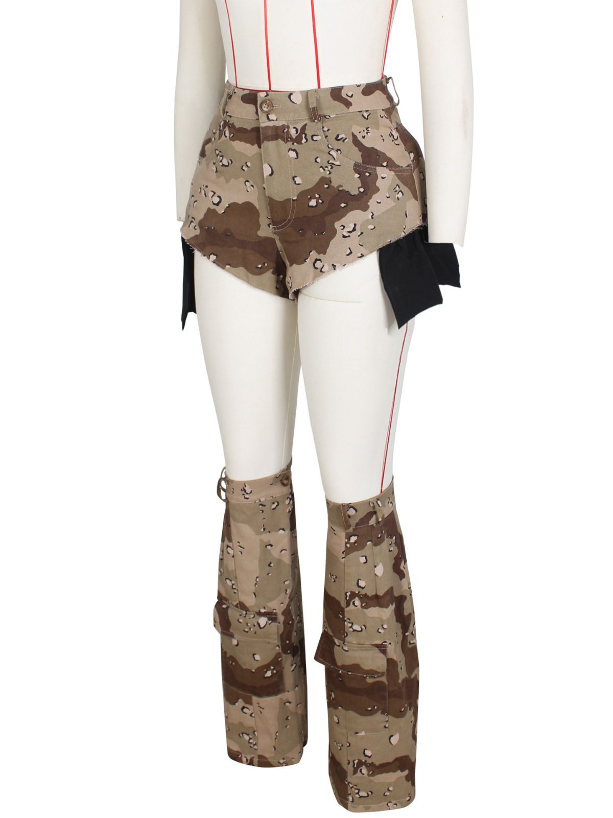 Picture of Cross-border E-commerce European and American Women's Clothing Ins Sexy Women Camouflage Summer Hot Pants Leg Set Three-piece Camouflage Shorts