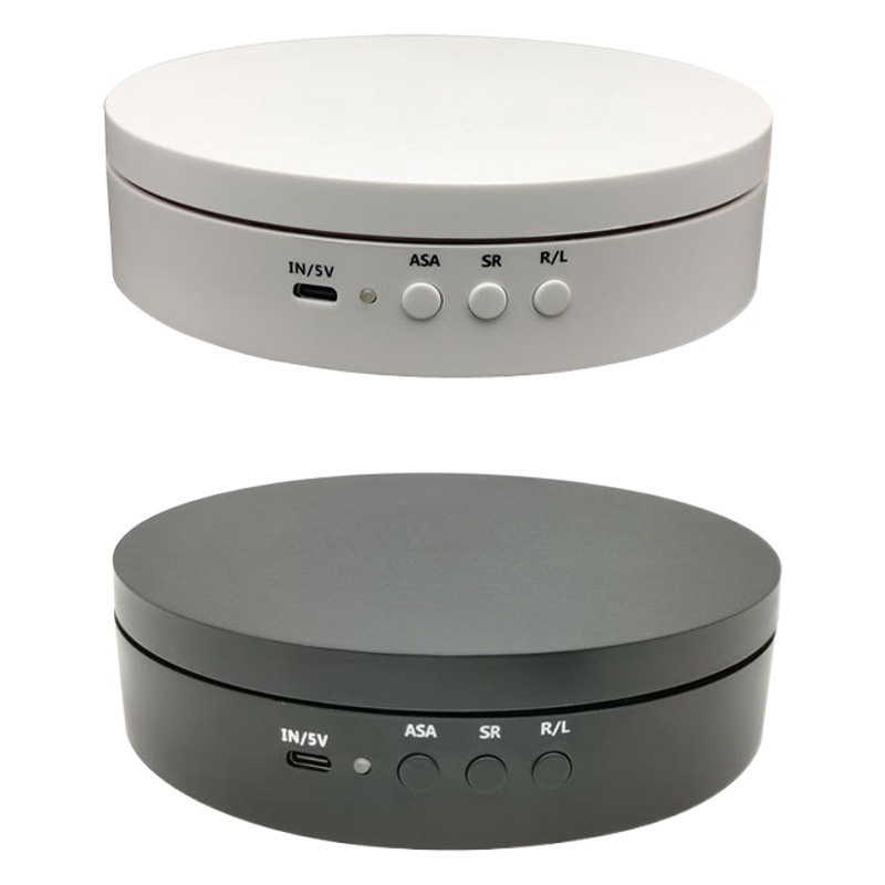 Cross-Border New Electric Display Stand 360-Degree Rotating Three-Speed Adjustable Angle Rechargeable Shooting Rotating Disk