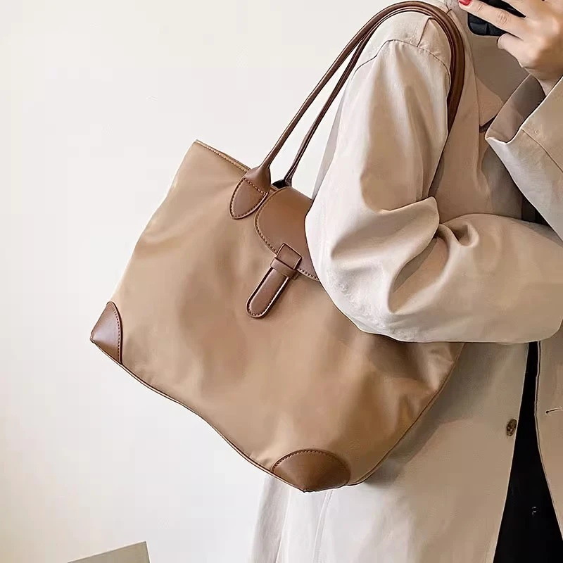 Picture of Large-Capacity Shoulder Bag for Women, Large Commuter Bag, Student School Bag, Nylon Versatile Tote Bag, a Must-Have for Commuting