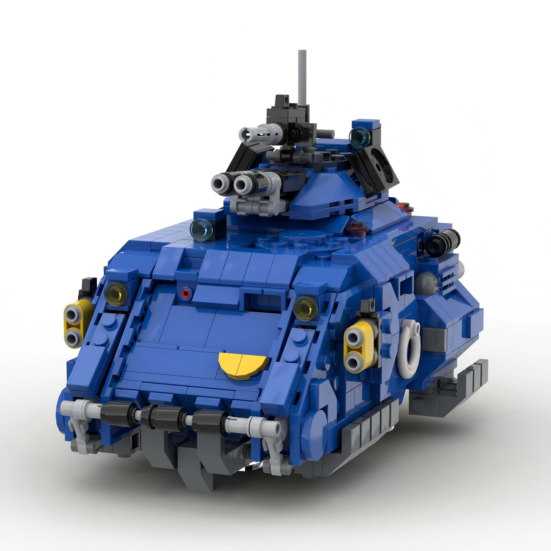 Moc-150434 Is Compatible with Lego Warhammer 40K Zhongyuan Cast Gladiator Tank Small Particle Assembled Building Block Toys