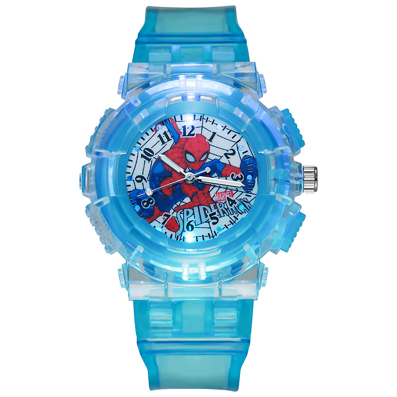 Picture of Cross-Border New Spider-Man Watch Luminous Plastic Cartoon Watch Boy Boy Quartz Watch Wholesale in Stock