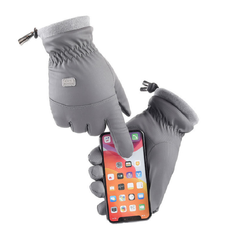 Picture of Ski Gloves, Winter Men's Windproof, Waterproof, Velvet and Thickened Gloves, Sports Cycling Touch Screen Warm Gloves