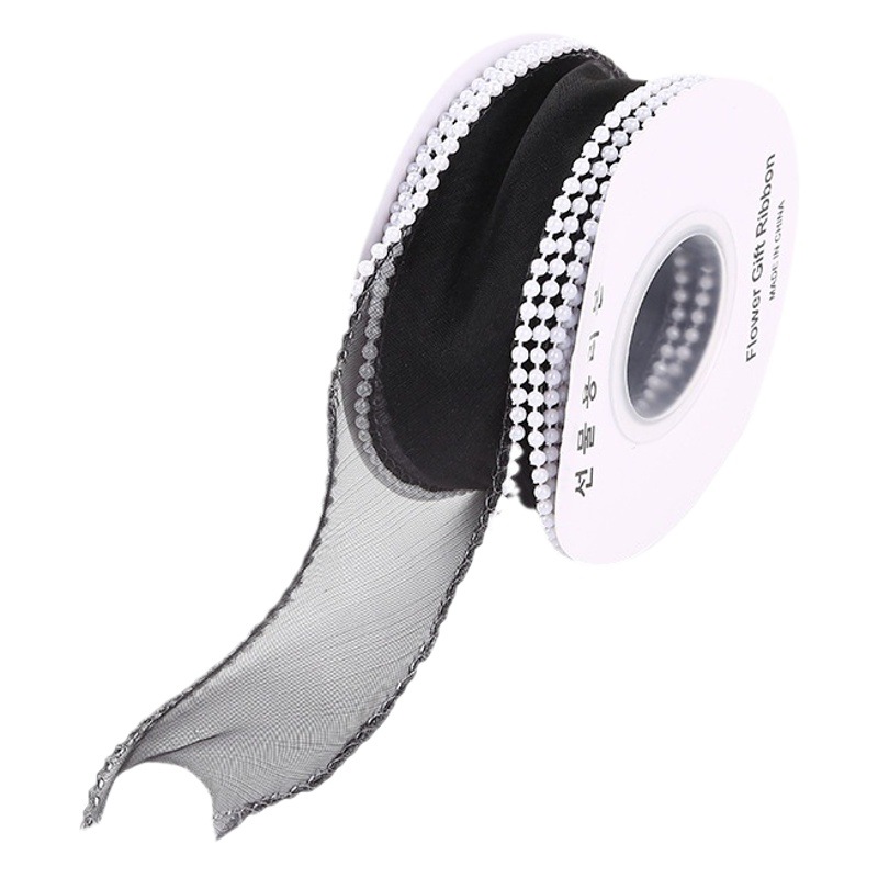 bow diy accessories pearl fishtail yarn ribbon bouquet packaging materials holiday gift baking decoration ribbon
