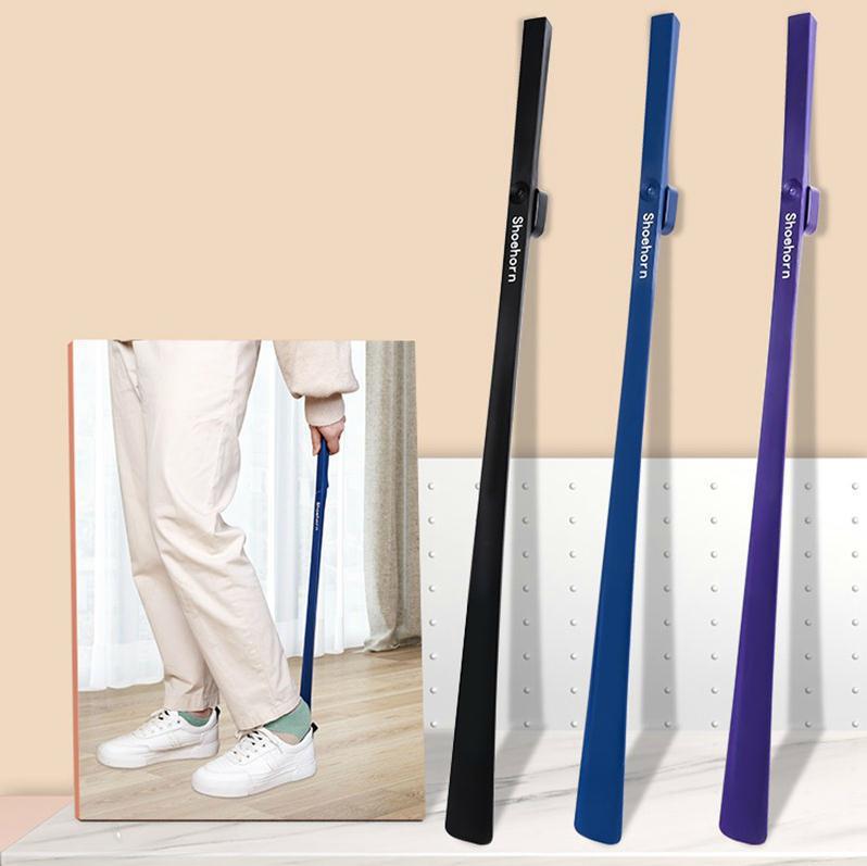 Magnetic Shoe-Wearing Shoehorn Artifact for the Elderly, Extended Handle Shoehorn for Pregnant Women, Household Shoe-Lifting Anti-Slip