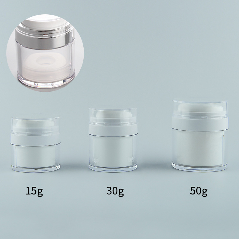 Picture of in stock acrylic vacuum bottle 15g20g30g 80g100 ml press cream bottle sunscreen cream bottle
