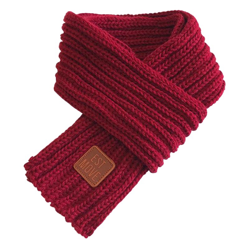 Picture of 6 Korean Style New Knitted Scarf Men's and Women's Cute Fashion Solid Color Simple Autumn and Winter Baby's Warm Scarf