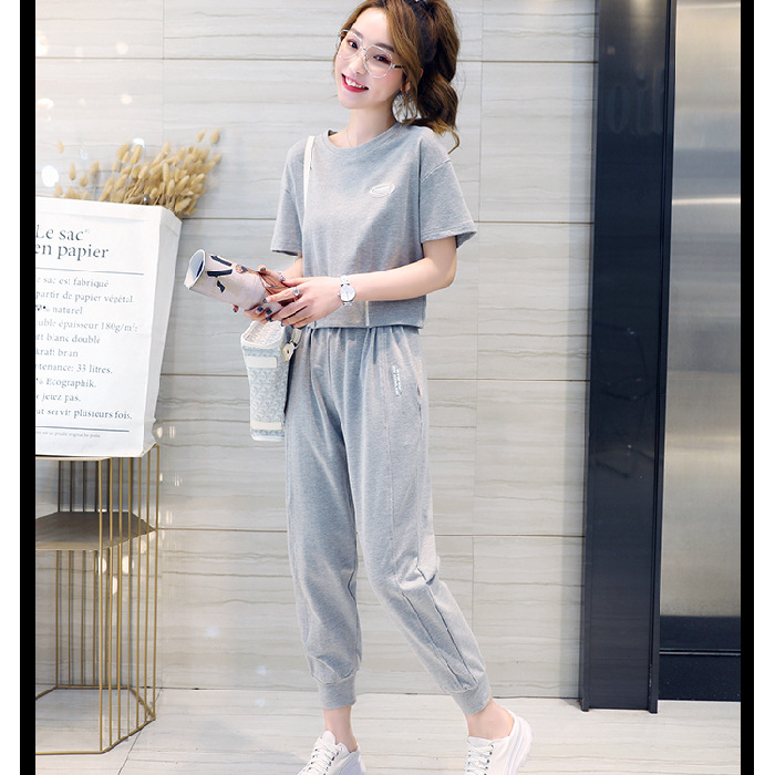 Picture of Fashion suit Women's Spring/Summer 2022 New Elegant Casual Sportswear Short T-Shirt Stylish Age-reducing Two-piece Set