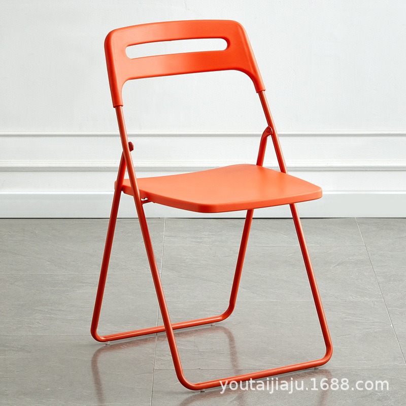 Picture of Folding chair back chair household dining chair portable chair plastic dining chair training chair conference chair staff chair