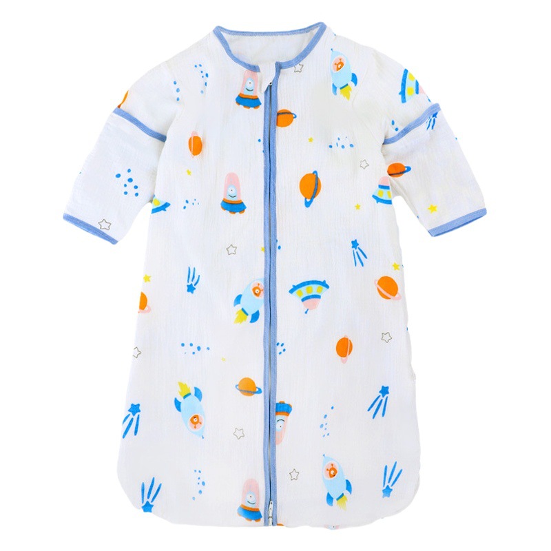 Picture of Baby Four Seasons universal baby sleeping bag spring and autumn gauze pajamas newborn children anti-kick quilt summer thin factory wholesale