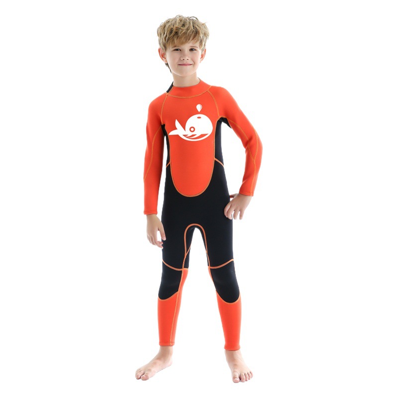 New 2.5mm Children's Diving Suit Men's Warm Cold-proof Sun-proof Swimming Jellyfish Suit Surfing Snorkeling Winter Swimming Suit