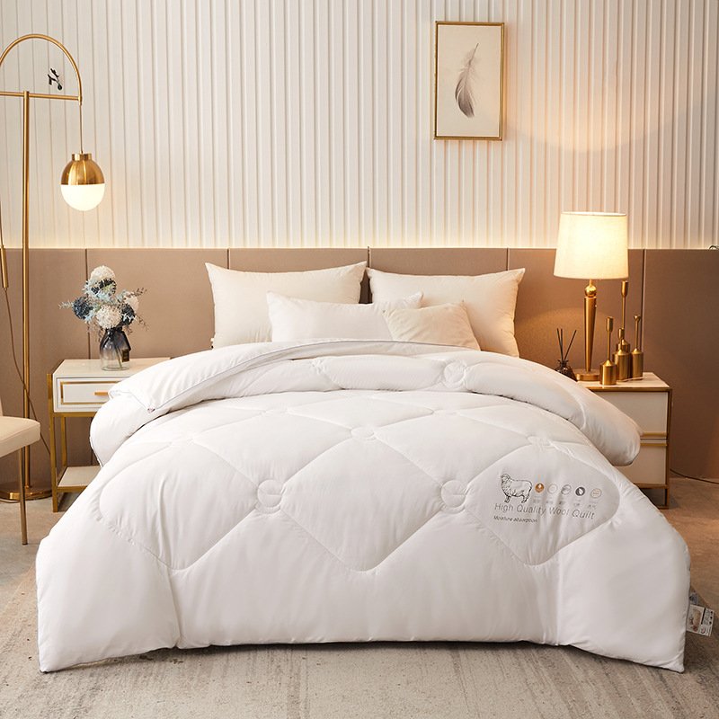 New Zealand Wool Quilt Pure Wool Fleece Quilt Winter Quilt Core Bedding Single and Double High-End Wool Quilt Wholesale