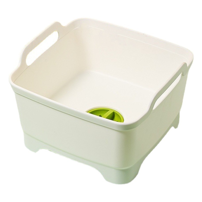 Vegetable Washing Basket Kitchen Drain Basin Amoy Vegetable Artifact Household Vegetable Washing Basin Drain Basket Wash Fruits and Vegetables Sink Wash Bowl and Chopsticks Basin