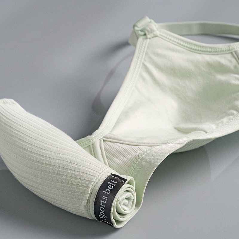 Picture of Girl's development underwear thin pure cotton bra for junior and senior high school students wireless push up seamless small chest bra