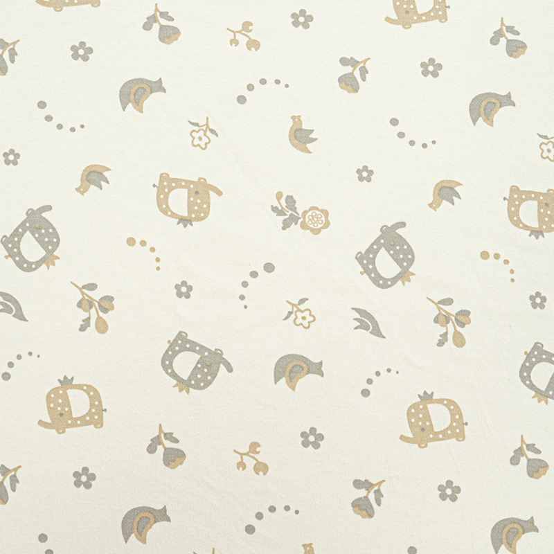 Picture of 195g day bamboo fiber knitted cotton wool cloth 70 bamboo 30 cotton knitted bamboo cotton baby climbing clothes sleeping bag summer cool quilt fabric