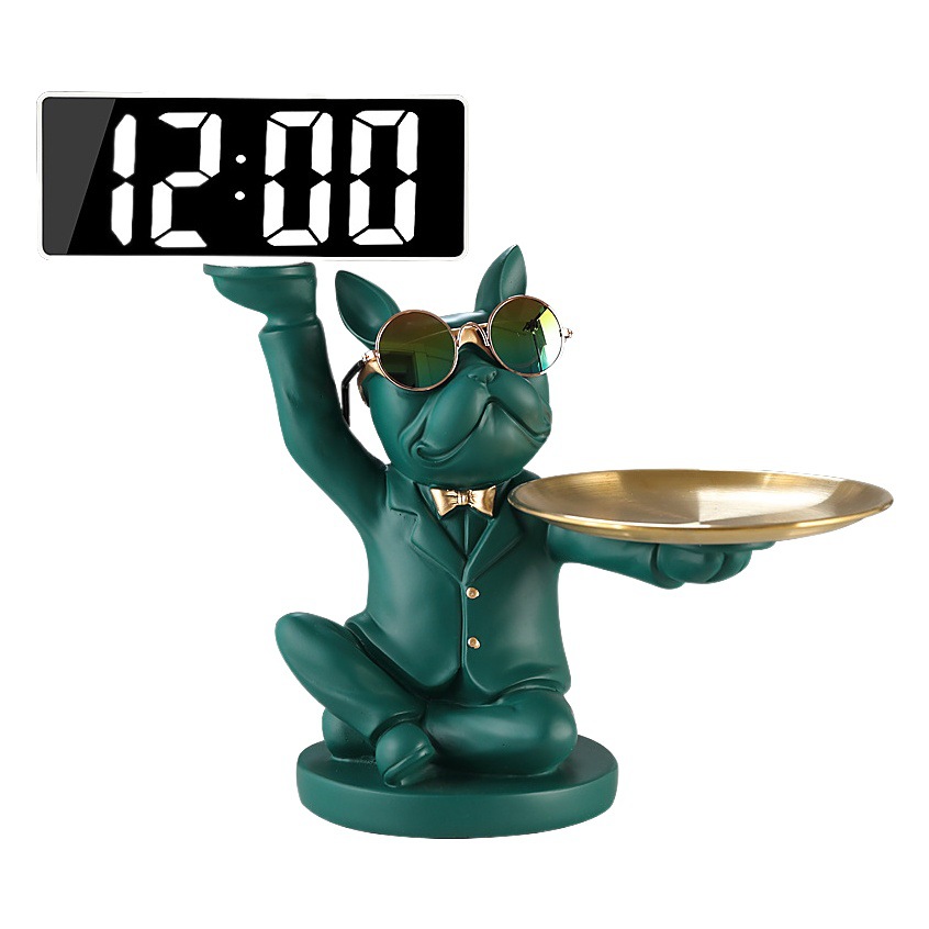 Key Ornaments at the Door Entrance Entrance Home Decorations Light Luxury Dog Fighting Shoe Cabinet Tray Storage Box