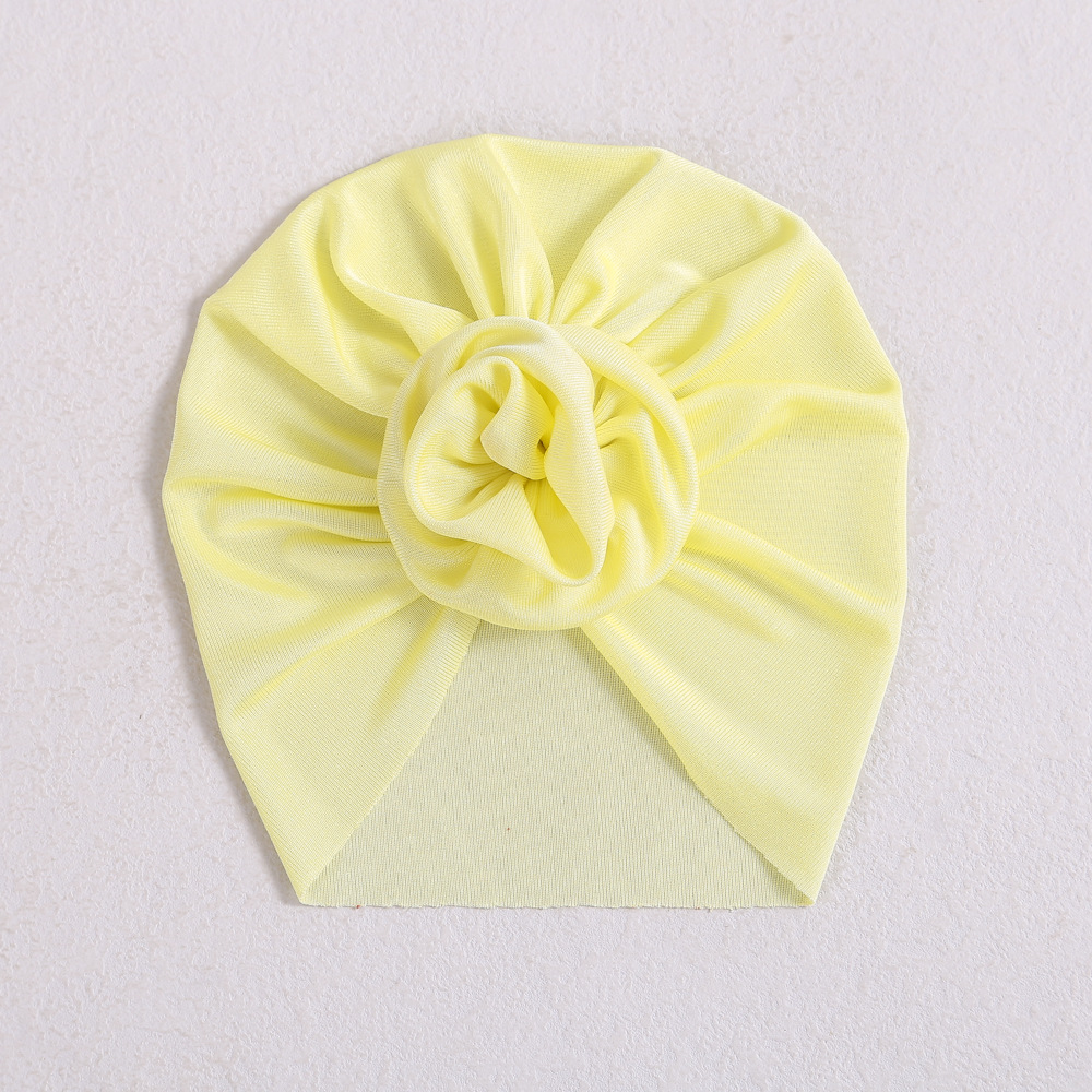 Picture of Europe and the United States hair accessories baby hat new spring and autumn baby India fetal hat three-dimensional flower children's turf hat wholesale