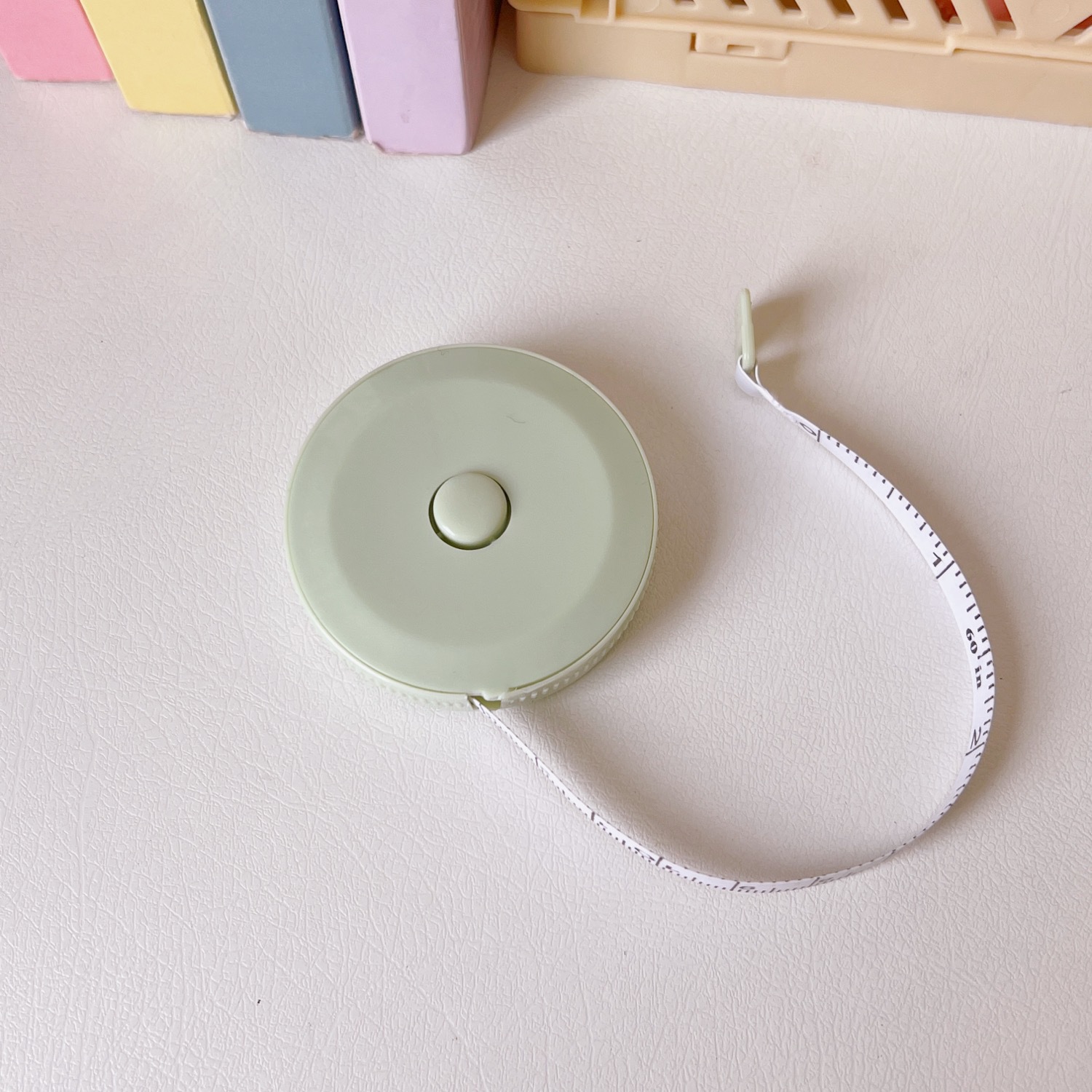 Picture of Mini portable tape measure measuring clothes 1.5m tape measure waist circumference hip circumference cute cartoon measuring three circumference ruler soft ruler students