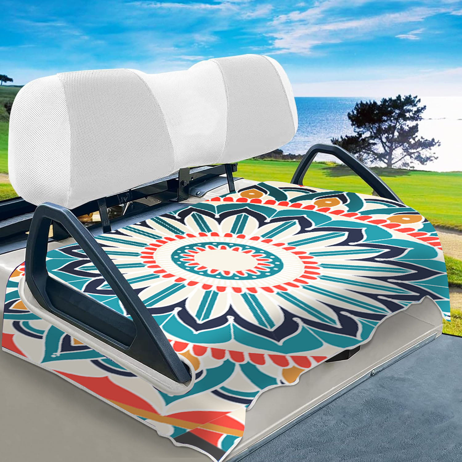 Picture of Multicolor golf towel cross-border in stock microfiber waffle pineapple grid towel ball towel golf towel