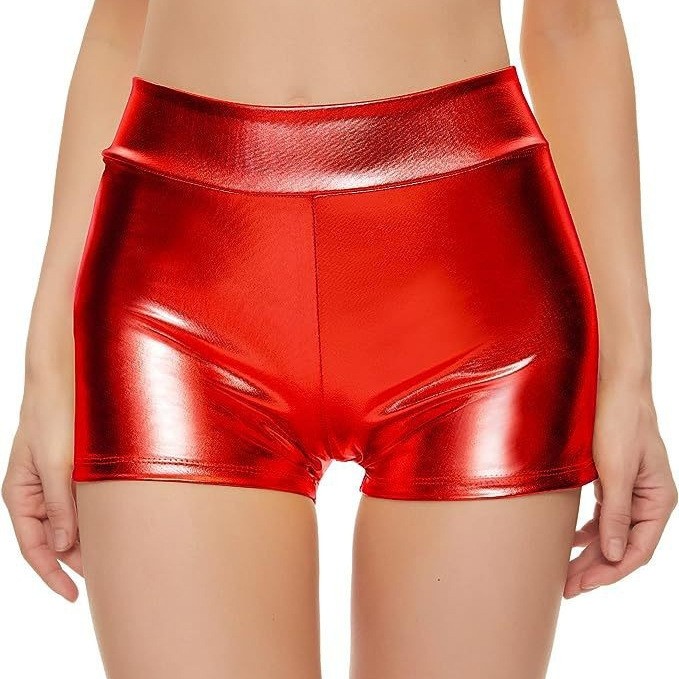 Picture of Factory direct women's cross-border explosions wear high waist shorts nightclub performance clothes bronzing sexy women's hot pants