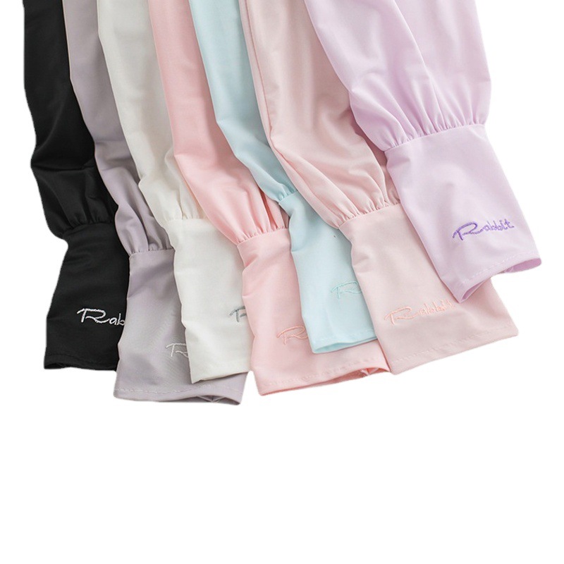 Summer Loose Ice Silk Sleeves Outdoor Driving Sun Protection Gloves UV Protection Hand Sleeves Korean All-match Fashion Ice Sleeves