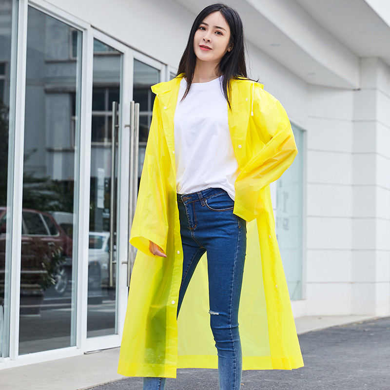 Picture of Thickened Non-Disposable Eva Raincoat Portable Adult Men and Women Travel Outdoor Waterproof Long Full Body Poncho Thick
