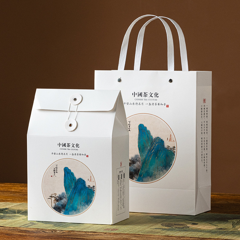 Pu'Er Loose Tea Handbag Tea Packaging Bag New White Tea Gift Box Universal Retro Style Loose Tea Tea Bag