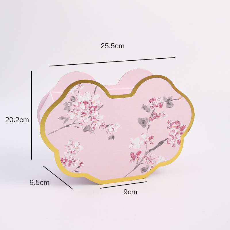 Picture of High-End Dragon Year New Model New Year's Eve Flower Premium Octagonal Box Fortune Bucket Housewarming Gift Chinese Style Embroidered Gift Box with Flowers