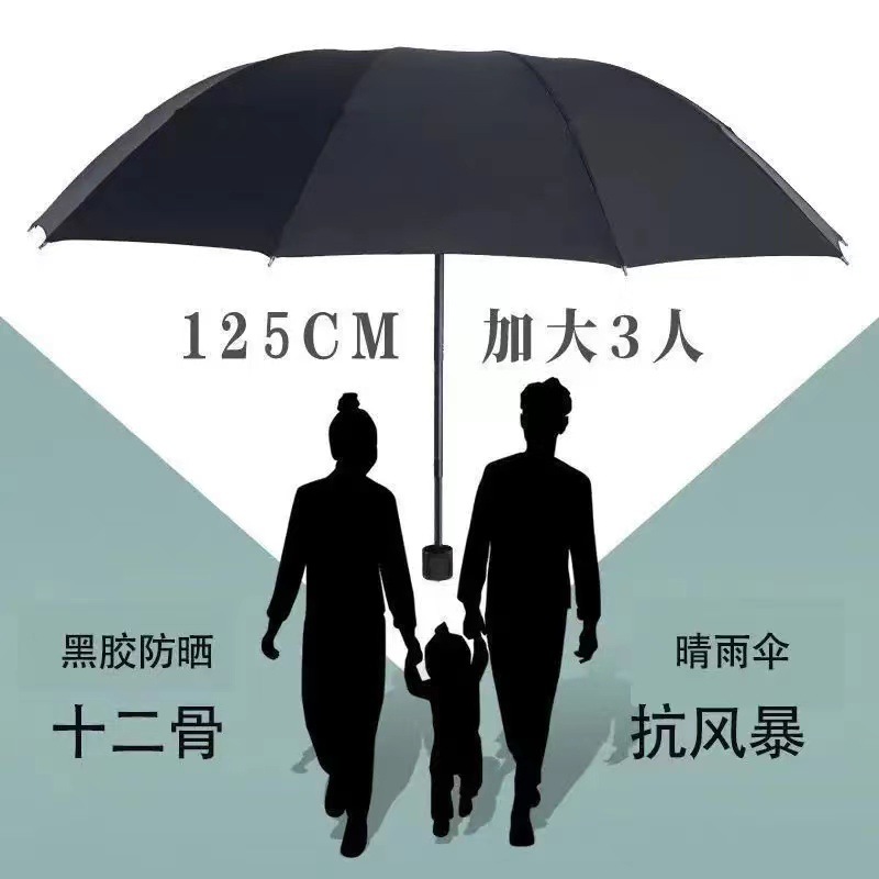Picture of UV Umbrella Custom Wholesale UV Protection Thickened Sun Protection Sunshade Umbrella Sun Umbrella Folding Sunny and Rainy Umbrella for Men and Women
