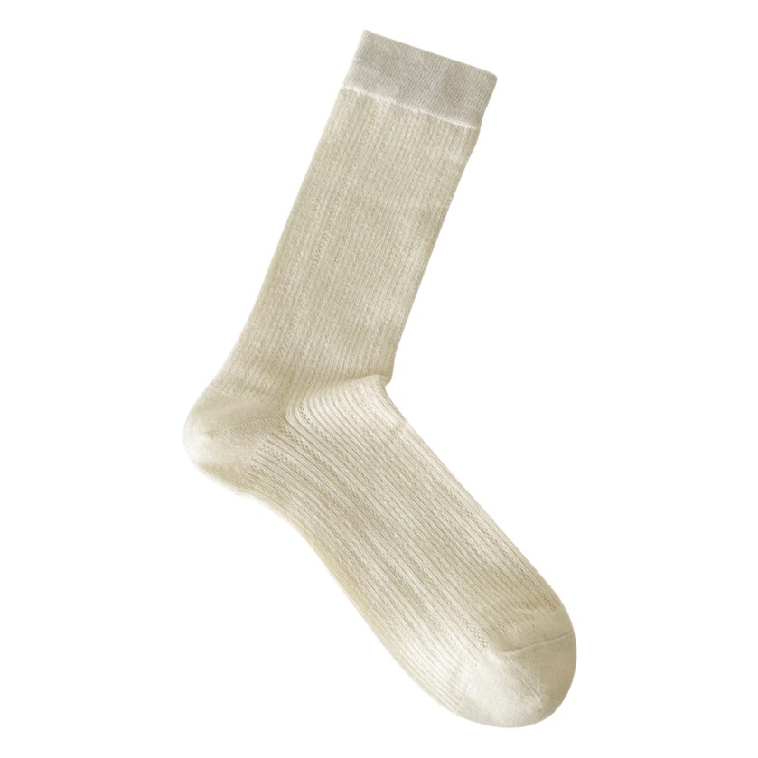 suxinaimin Spring and Summer Thin Women's Pile Socks Hollow All-match JK Socks Ins Style Sweet Mid-tube Women's Socks