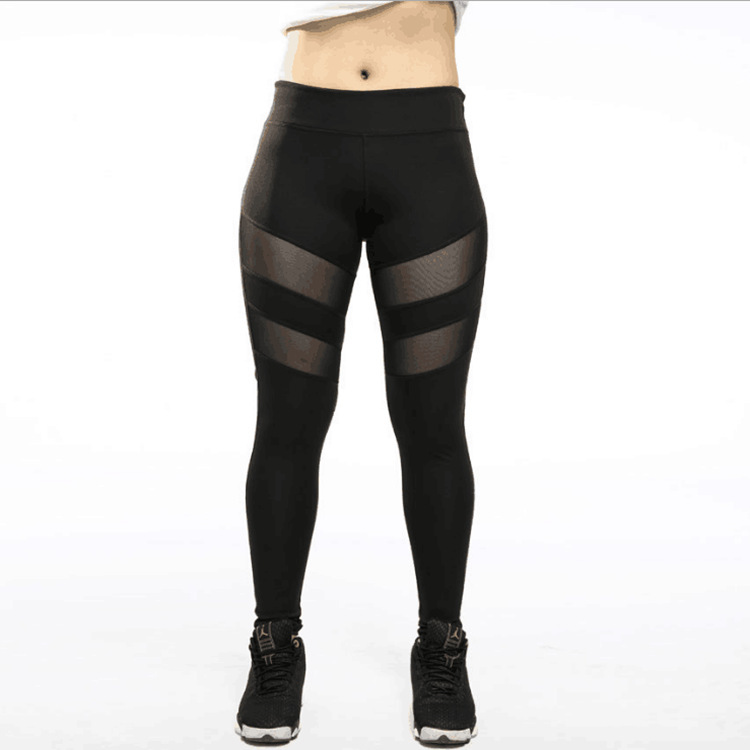 European and American Foreign Trade AliExpress Explosions Yoga Clothing Spinning Mesh Cropped Sports Yoga Pants Casual Women's Pants