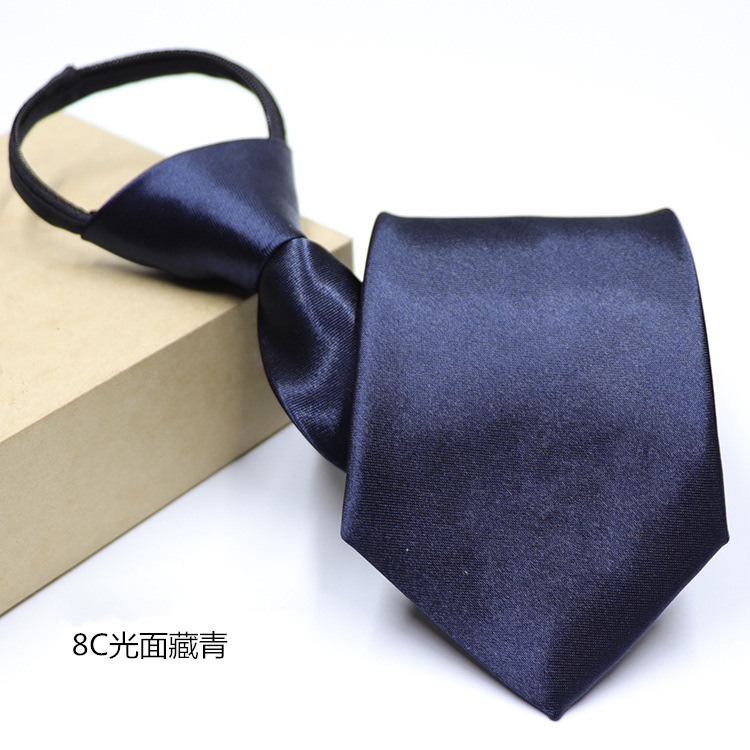 Picture of Men's Easy-To-Pull Casual Zipper Tie New Korean Style Professional Formal Wear Convenient Lazy Tie Ready for Sale