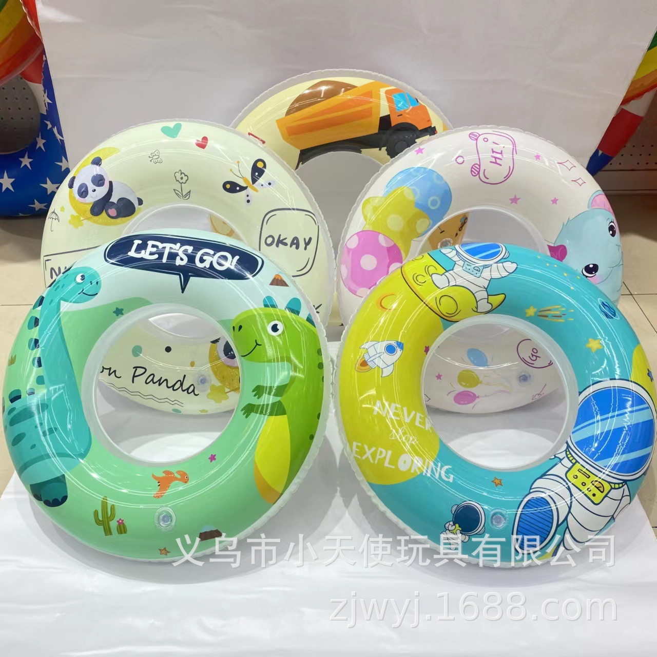 Picture of Haiyun Pvc Inflatable Kidsren's Swimming Ring Lifebuoy Thickeneded Single-Layer Double Air Bag Swimming Ring Inner Flange Manufacturer Wholesale