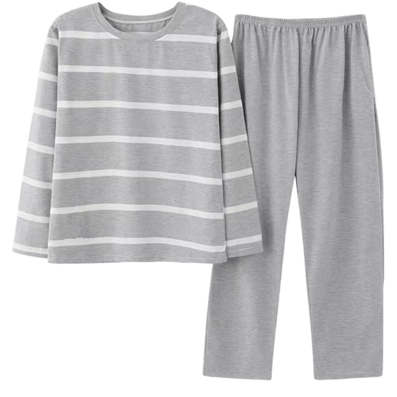 Men's Pajamas Long Sleeve Spring and Autumn Pajamas Men's Home Clothes Young Students Thin Autumn Pajamas Men's Home Clothes