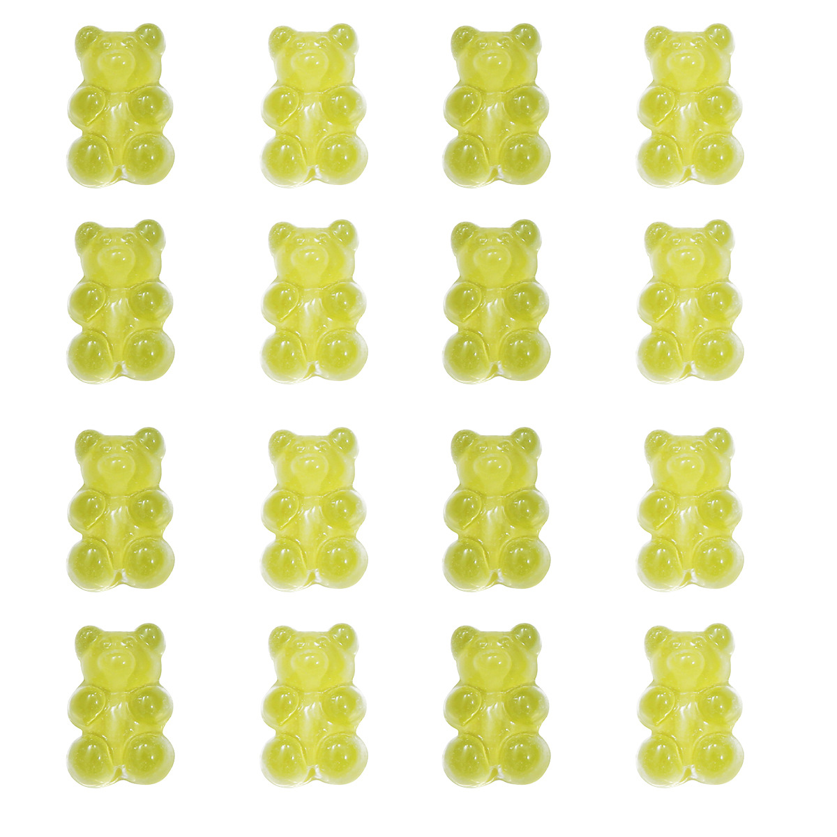 Picture of Transparent Candy Color Resin Bear Accessories Handmade DIY Homemade Bracelet Earrings Jewelry Keychain Pendant Material
