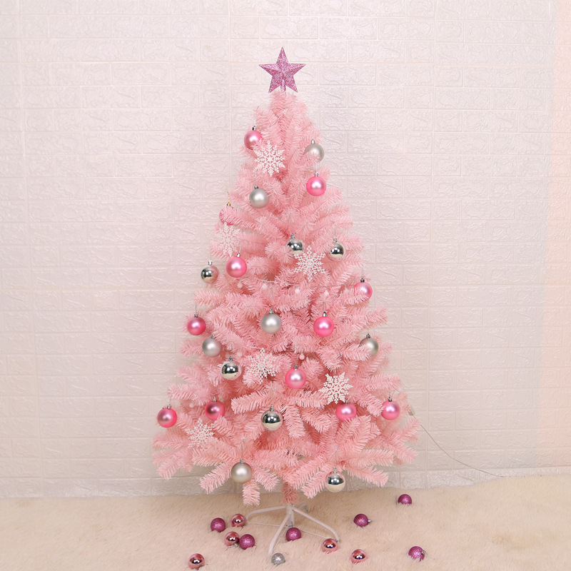 Factory wholesale new net red pink Christmas tree package 1.5/1.8 meters encryption creative Christmas bare tree pink