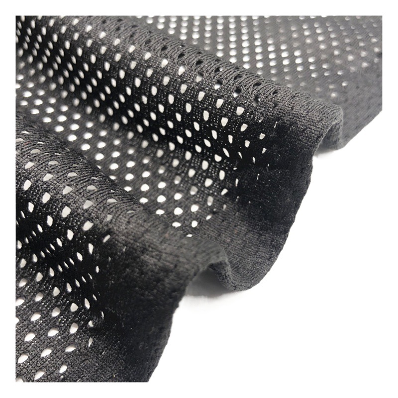 Low elastic Triangle hole cloth bullet hole mesh cloth moisture wicking jersey mesh sportswear lining peach heart net