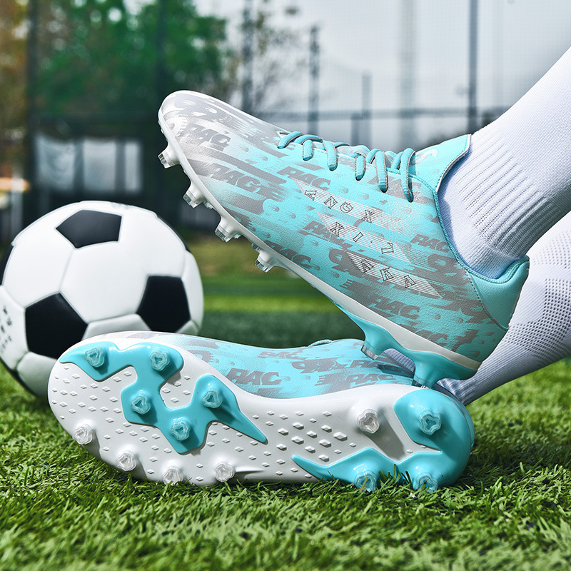 Picture of World Cup Mandarin Duck Primary School Children and Teenagers Broken Nails Spikes Outdoor Spikes School Competition Training Football Shoes