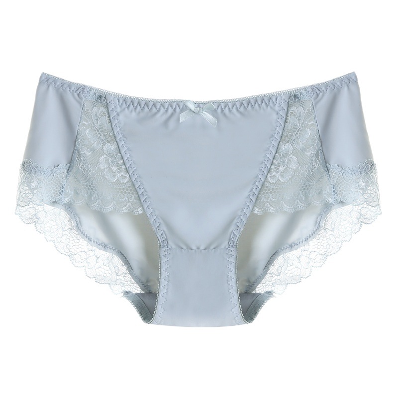 Strict Selection of Underwear Summer Women's Sexy Lace Women's Cotton Crotch Breathable Mid-Waist Seamless Hip Briefs for Girls