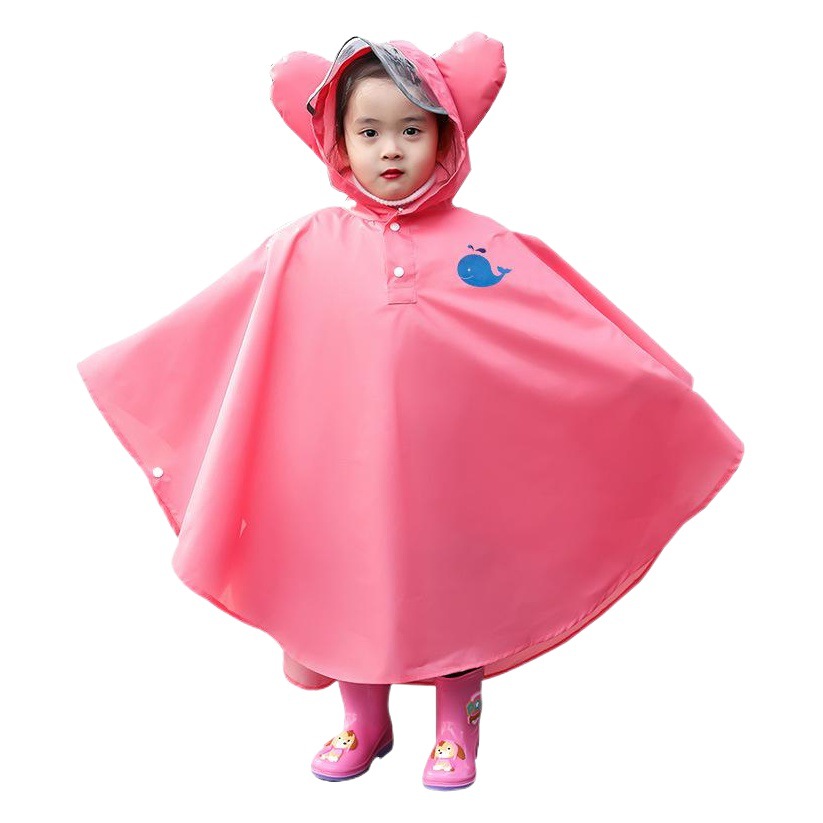 Children's Raincoat Pocket Type Student Trust Class Custom Printed LOGO Girls Boys Pupils Raincoat Children's Poncho